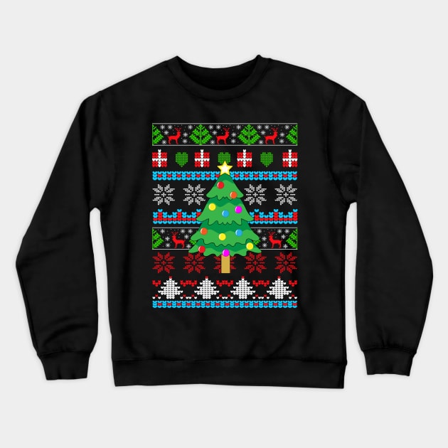 Christmas Tree Fir Tree Crewneck Sweatshirt by Shiva121